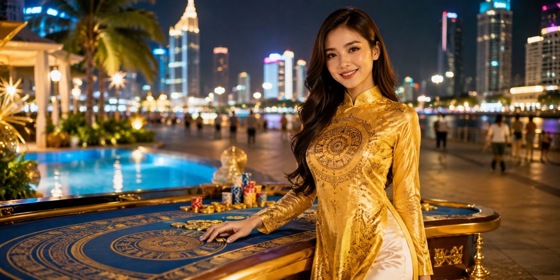 Hình ảnh văn hóa áo dài Việt Nam kết hợp với trải nghiệm giải trí cá cược trực tuyến tại TP.HCM
